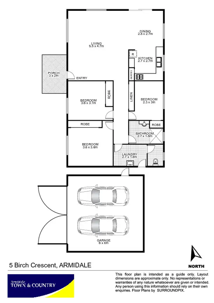 Floorplan of Homely house listing, 5 Birch Crescent, Armidale NSW 2350