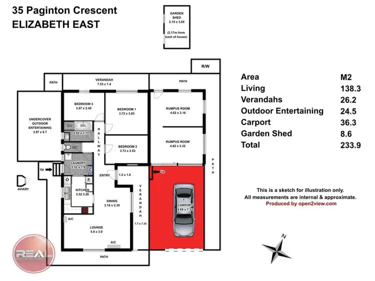 Floorplan of Homely house listing, 35 Paginton Crescent, Elizabeth East SA 5112