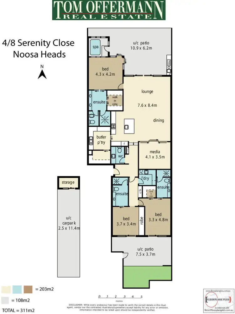 Floorplan of Homely unit listing, 4/8 Serenity Close, Noosa Heads QLD 4567
