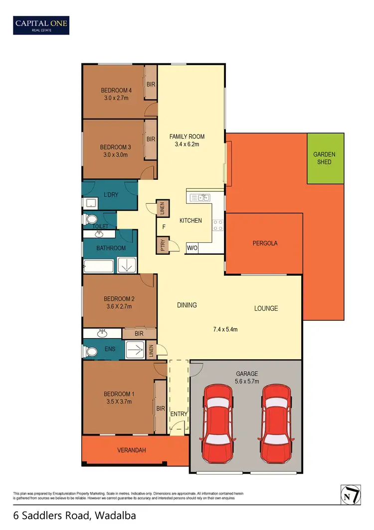 Floorplan of Homely house listing, 6 Saddlers Road, Wadalba NSW 2259