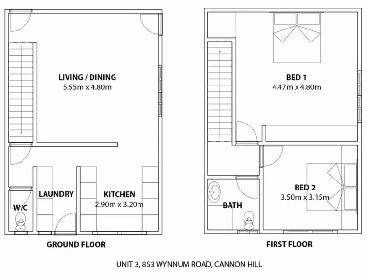 Floorplan of Homely unit listing, 3/853 Wynnum Road, Cannon Hill QLD 4170
