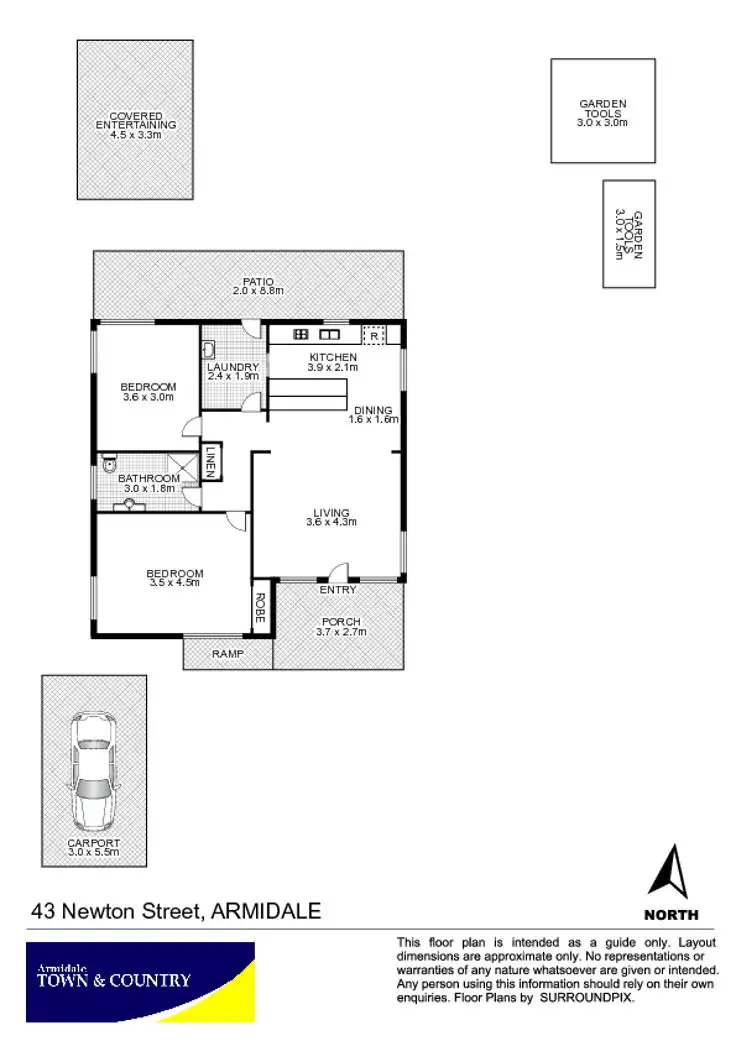 Floorplan of Homely house listing, 43 Newton Street, Armidale NSW 2350