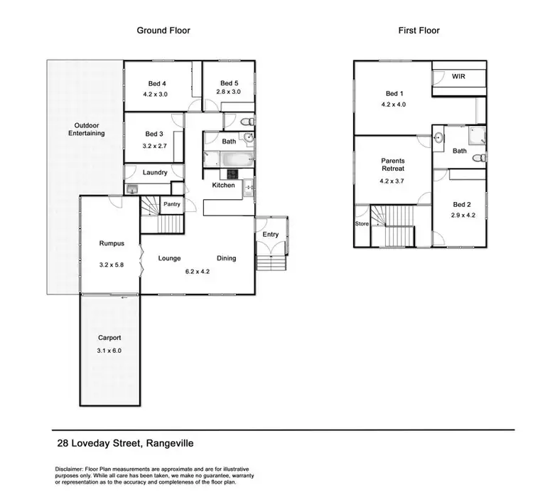 Floorplan of Homely house listing, 28 Loveday Street, Rangeville QLD 4350