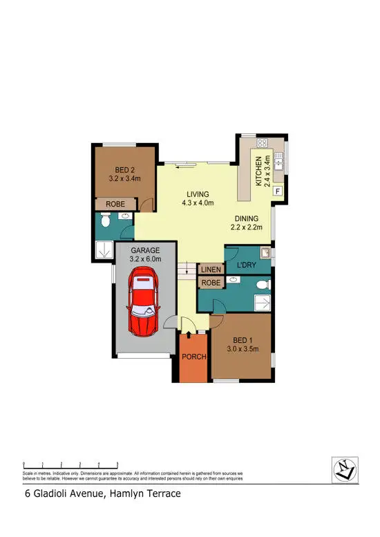 Floorplan of Homely house listing, 6 Gladioli Avenue, Hamlyn Terrace NSW 2259
