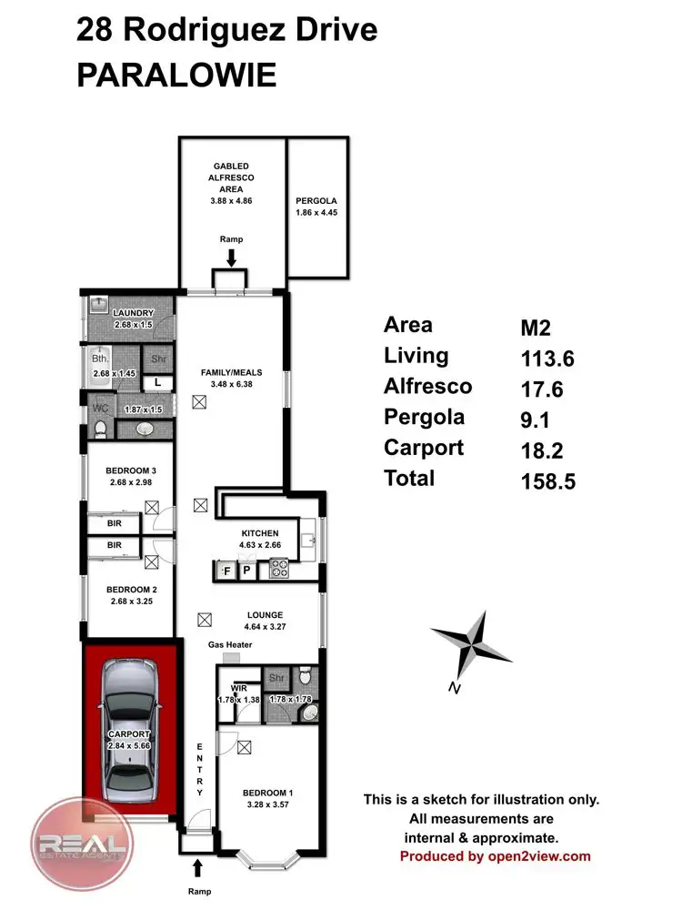 Floorplan of Homely house listing, 28 Rodriguez Drive, Paralowie SA 5108