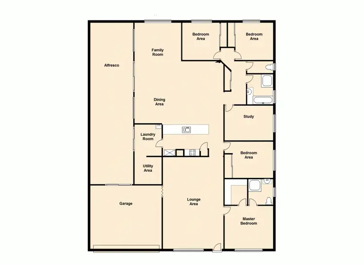 Floorplan of Homely house listing, 44 Sutherland Crescent, Goodna QLD 4300