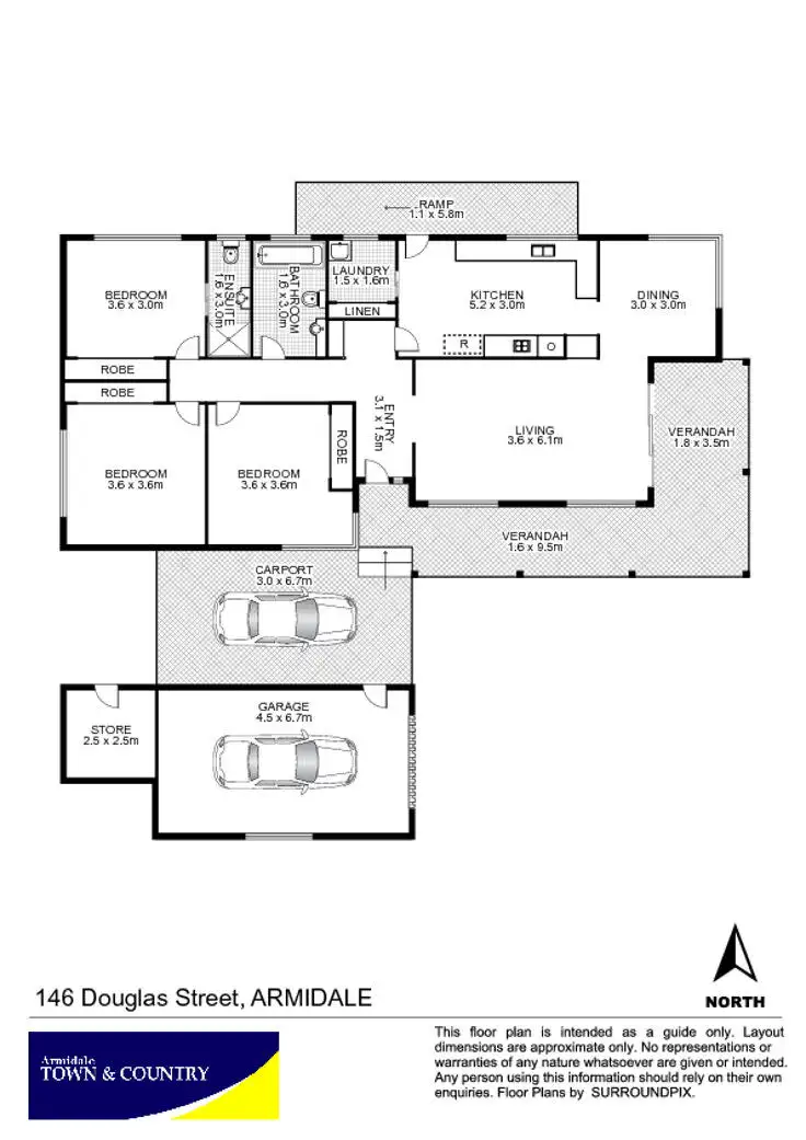 Floorplan of Homely house listing, 146 Douglas Street, Armidale NSW 2350