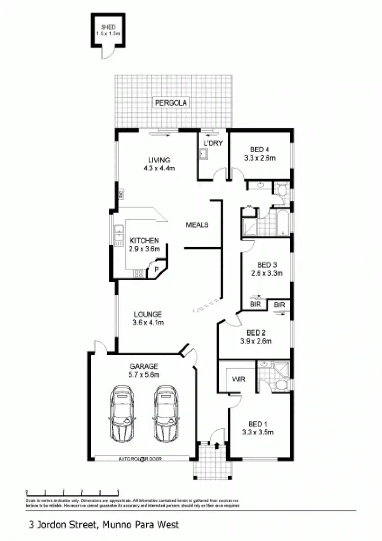 Floorplan of Homely house listing, 3 Jordon Street, Munno Para West SA 5115