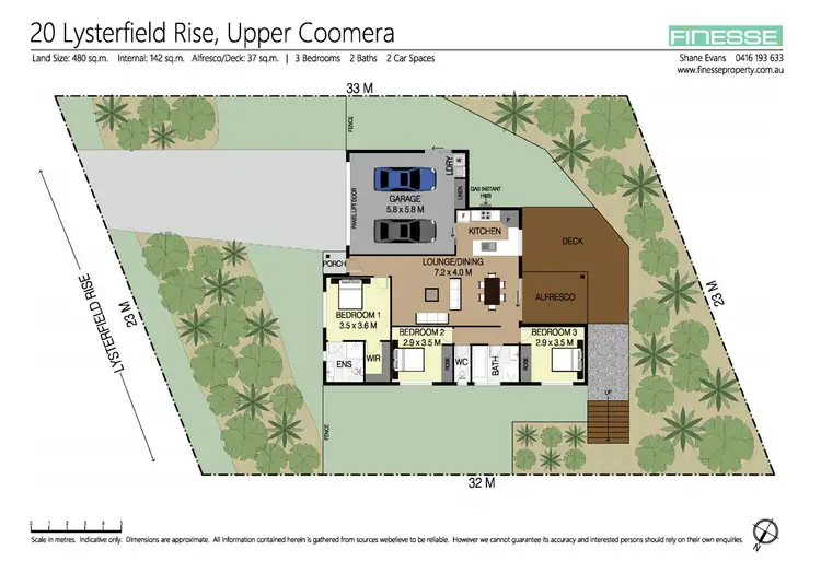 Floorplan of Homely house listing, 20 Lysterfield Rise, Upper Coomera QLD 4209