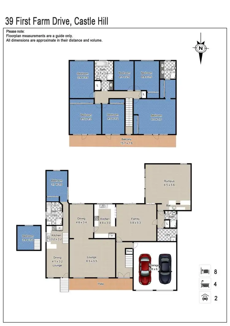 Floorplan of Homely house listing, 39 First Farm Drive, Castle Hill NSW 2154