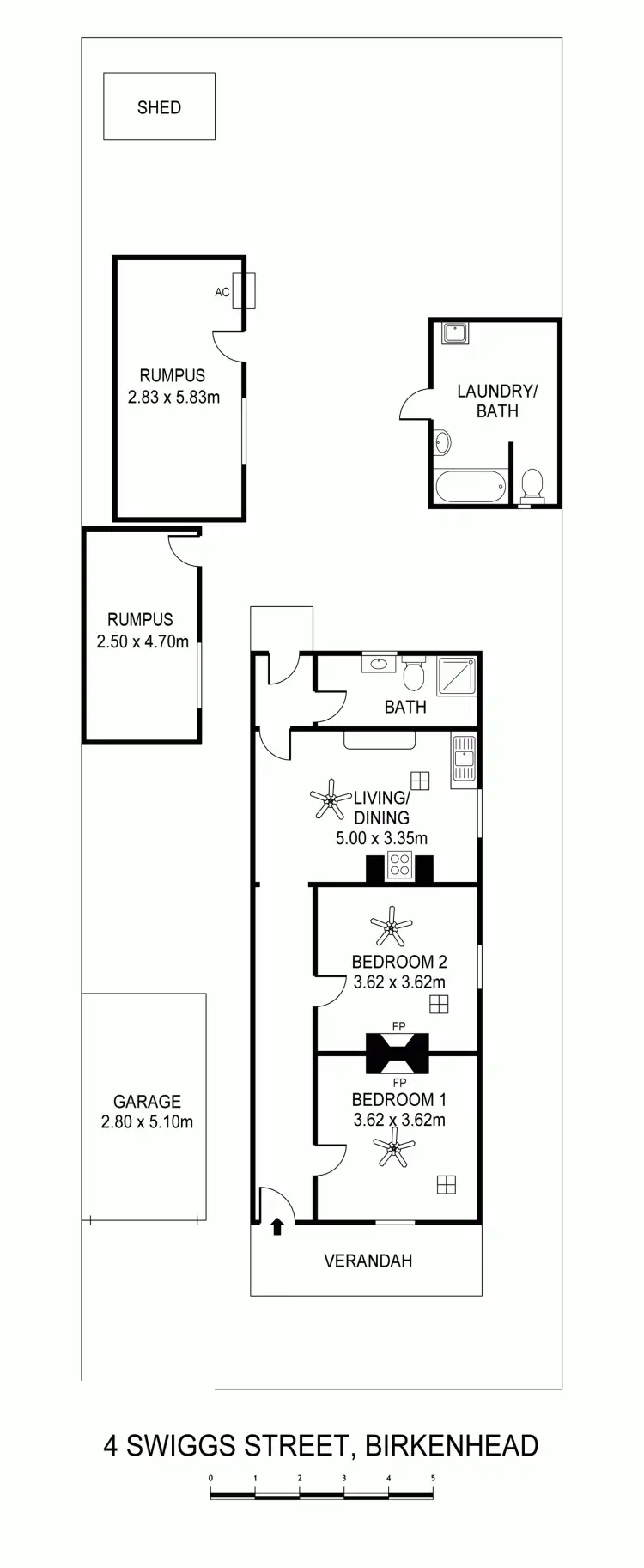 Floorplan of Homely house listing, 4 Swiggs Street, Birkenhead SA 5015
