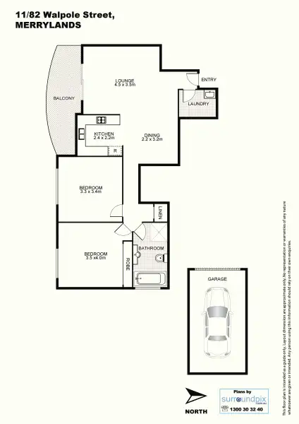 Floorplan of Homely unit listing, 11/82-84 Walpole Street, Merrylands NSW 2160