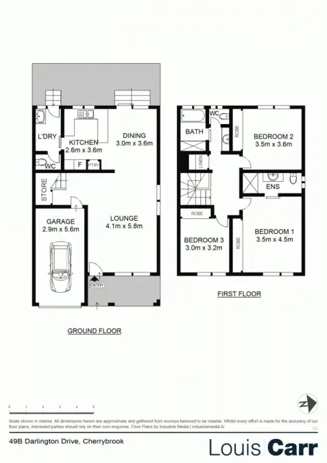 Floorplan of Homely semi-detached listing, 49b Darlington Drive, Cherrybrook NSW 2126