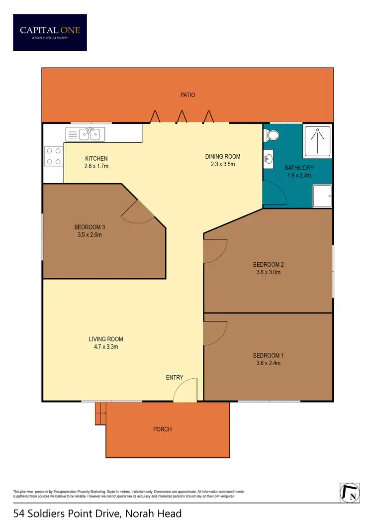Floorplan of Homely house listing, 54 Soldiers Point Drive, Norah Head NSW 2263