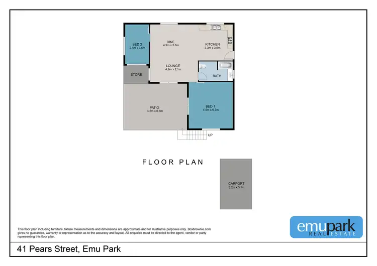 Floorplan of Homely house listing, 41 Pears Street, Emu Park QLD 4710