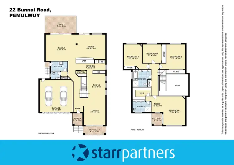 Floorplan of Homely house listing, 22 Bunnai Road, Pemulwuy NSW 2145