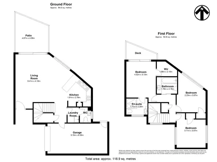 Floorplan of Homely townhouse listing, 2/42 Pioneer Street, Zillmere QLD 4034