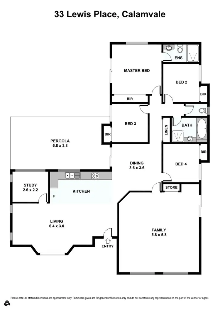 Floorplan of Homely house listing, 33 Lewis place, Calamvale QLD 4116