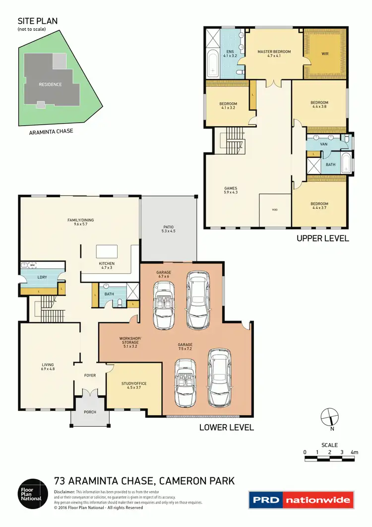 Floorplan of Homely house listing, 73 Araminta Chase, Cameron Park NSW 2285