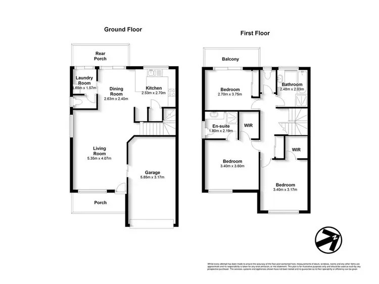 Floorplan of Homely townhouse listing, 1/27 Epala Street, Carina QLD 4152