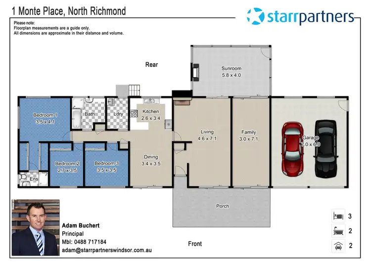 Floorplan of Homely house listing, 1 Monti Place, North Richmond NSW 2754