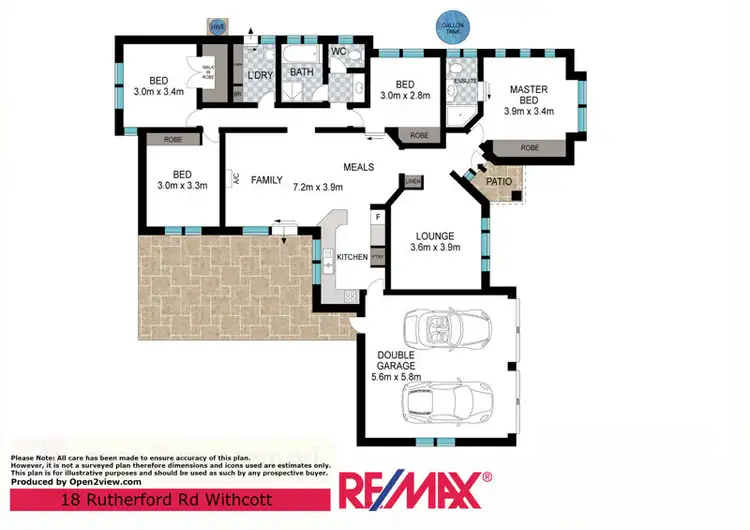 Floorplan of Homely house listing, 18 Rutherford Road, Withcott QLD 4352