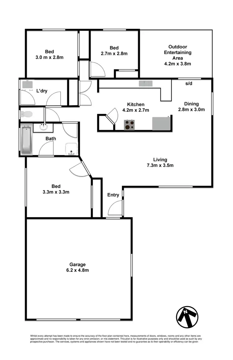 Floorplan of Homely house listing, 11 Miranda Street, Aroona QLD 4551