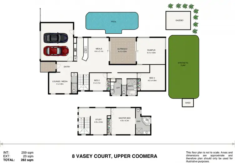 Floorplan of Homely house listing, 8 Vasey Court, Upper Coomera QLD 4209