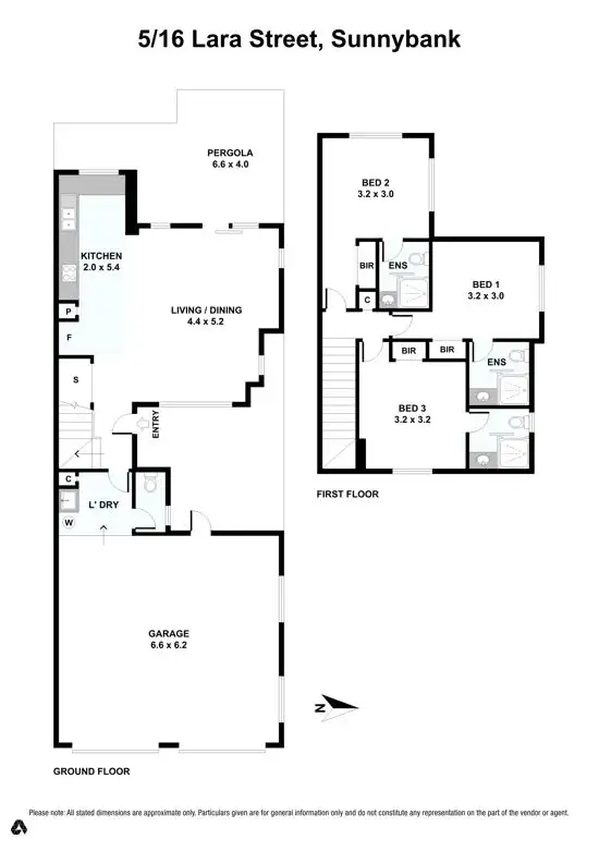 Floorplan of Homely townhouse listing, 5/16 Lara Street, Sunnybank QLD 4109