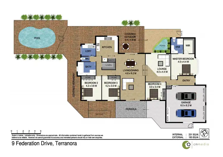 Floorplan of Homely house listing, 19 Federation Drive, Terranora NSW 2486