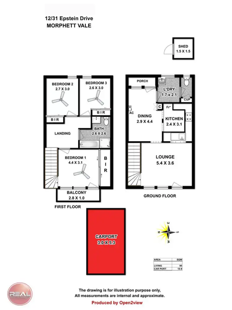 Floorplan of Homely house listing, 12/31 Epstein Drive, Morphett Vale SA 5162