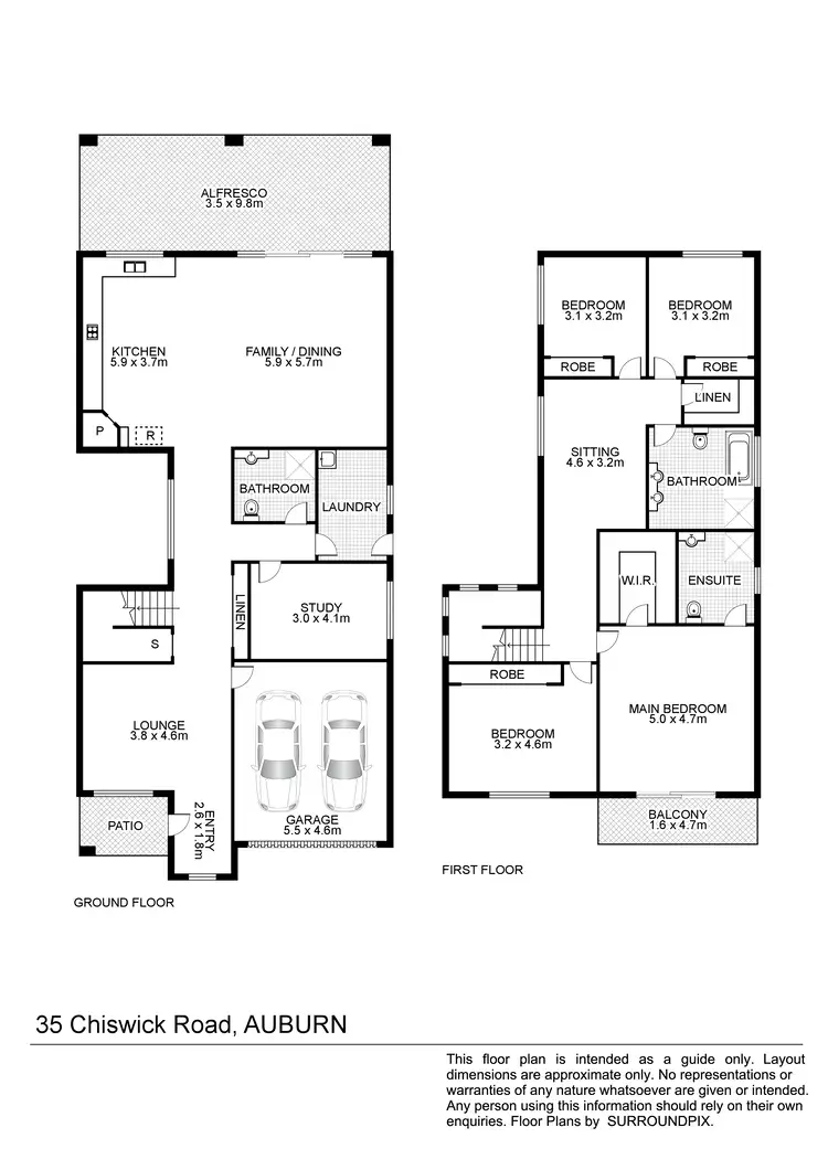 Floorplan of Homely house listing, 35 Chiswick Rd, Auburn NSW 2144