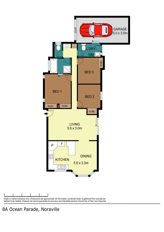 Floorplan of Homely house listing, 8A Ocean Parade, Noraville NSW 2263