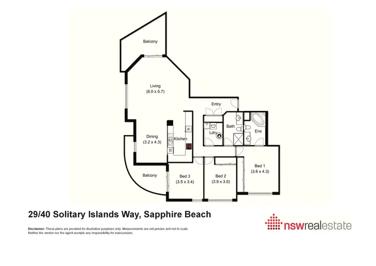 Floorplan of Homely apartment listing, 29/40 Solitary Islands Way, Sapphire Beach NSW 2450