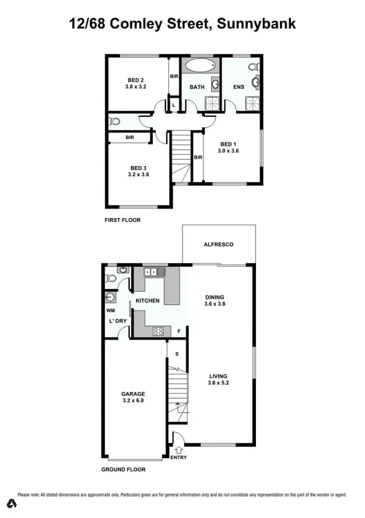 Floorplan of Homely townhouse listing, 12/68 Comley street, Sunnybank QLD 4109