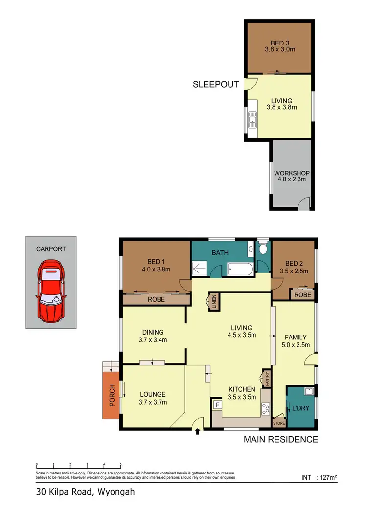 Floorplan of Homely house listing, 30 Kilpa Road, Wyongah NSW 2259