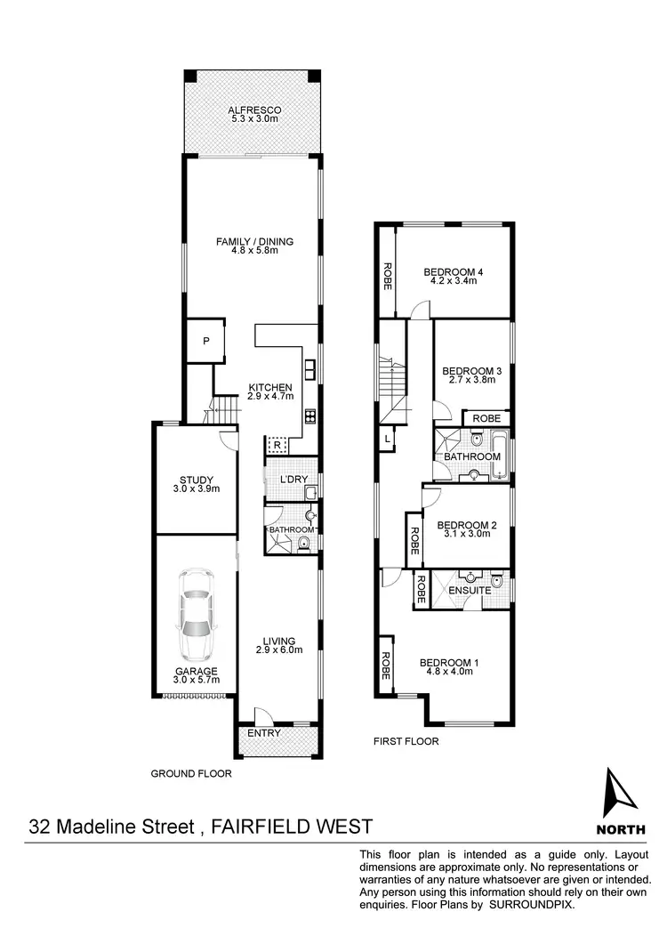 Floorplan of Homely house listing, 32A Madeline Street, Fairfield West NSW 2165