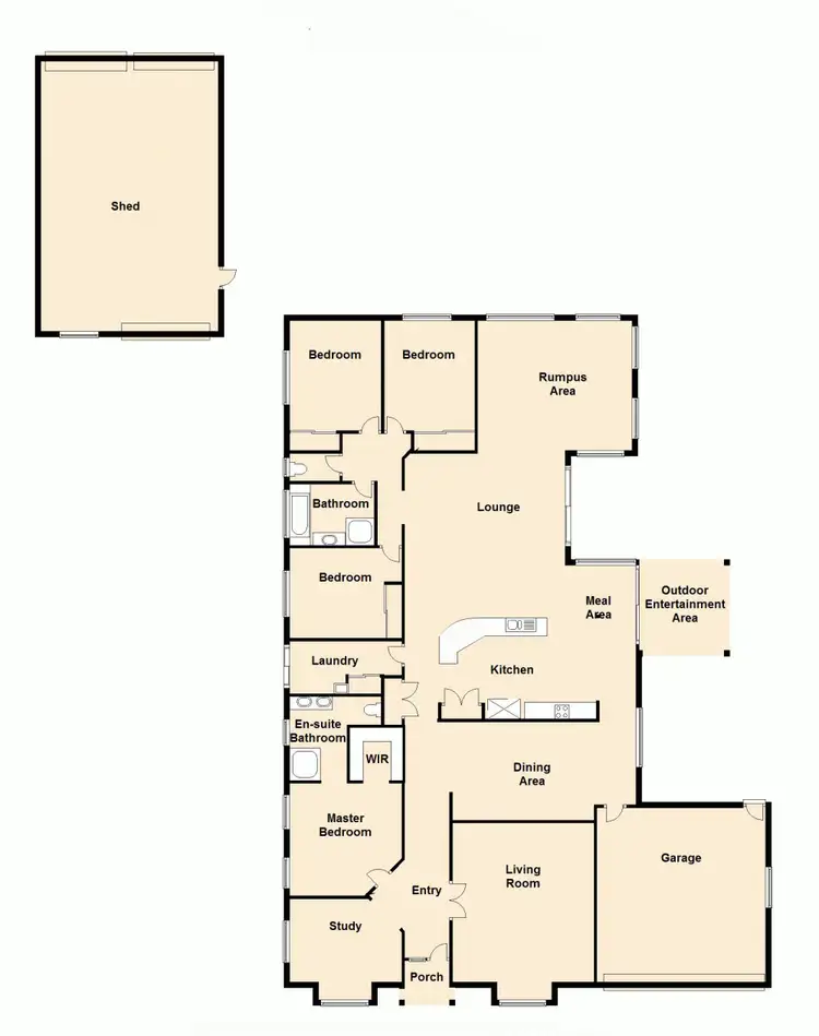 Floorplan of Homely rural property listing, 50-52 Bazeridge Road, Narangba QLD 4504