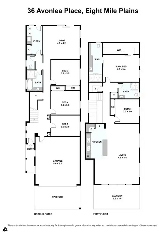 Floorplan of Homely house listing, 36 Avonlea Place, Eight Mile Plains QLD 4113