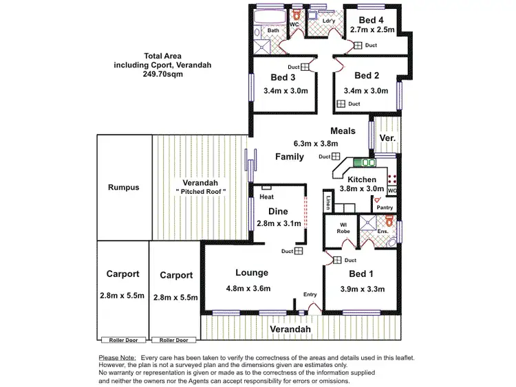 Floorplan of Homely house listing, 63 Camelot Dr, Paralowie SA 5108