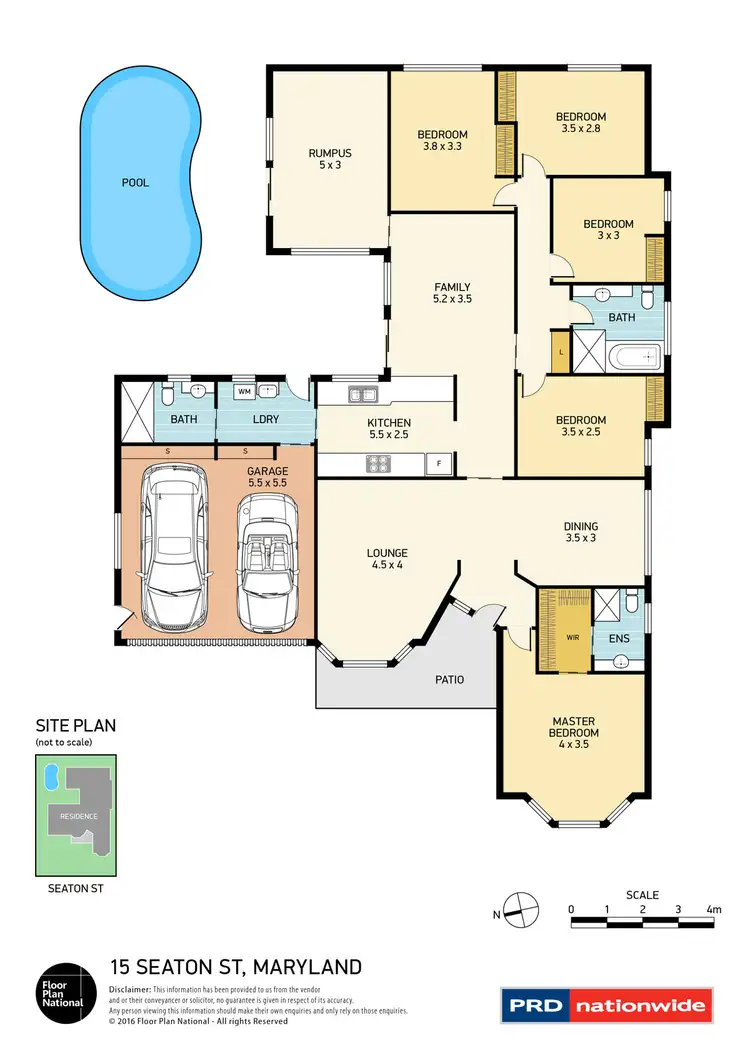 Floorplan of Homely house listing, 15 Seaton Street, Maryland NSW 2287