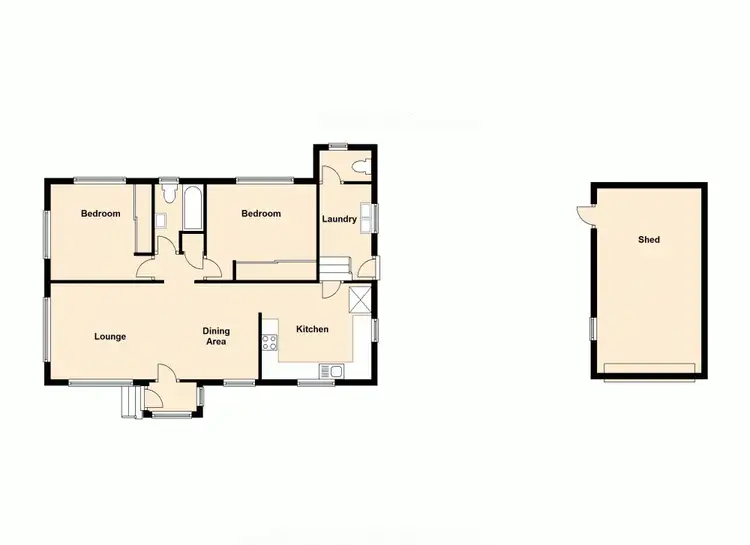 Floorplan of Homely house listing, z134 Oxley Avenue, Woody Point QLD 4019