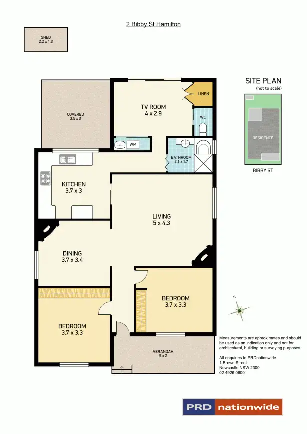 Floorplan of Homely house listing, 2 Bibby Street, Hamilton NSW 2303