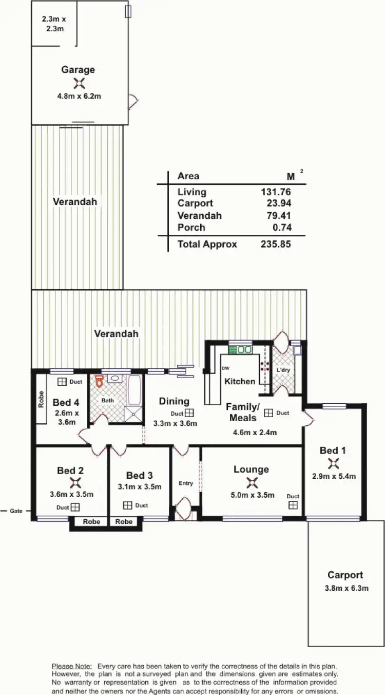 Floorplan of Homely house listing, 4 Barwon Court, Salisbury East SA 5109