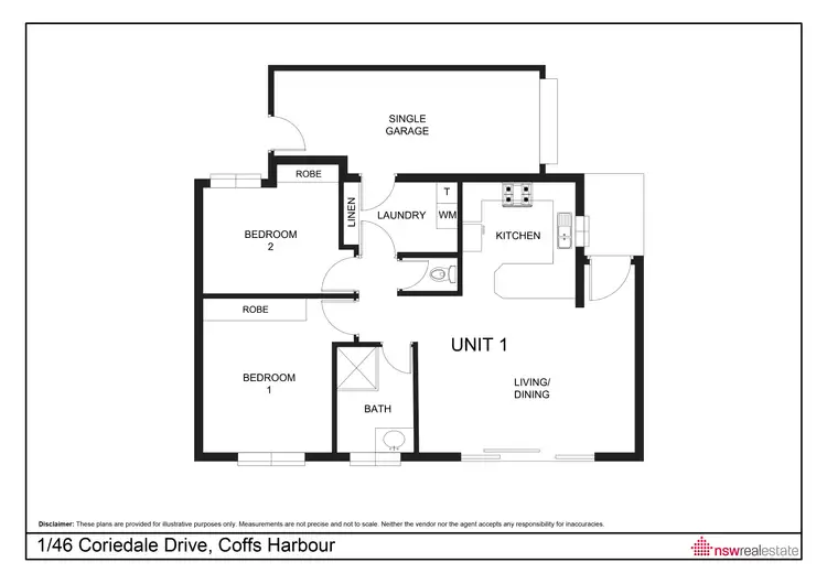 Floorplan of Homely house listing, 1/46 Coriedale Drive, Coffs Harbour NSW 2450