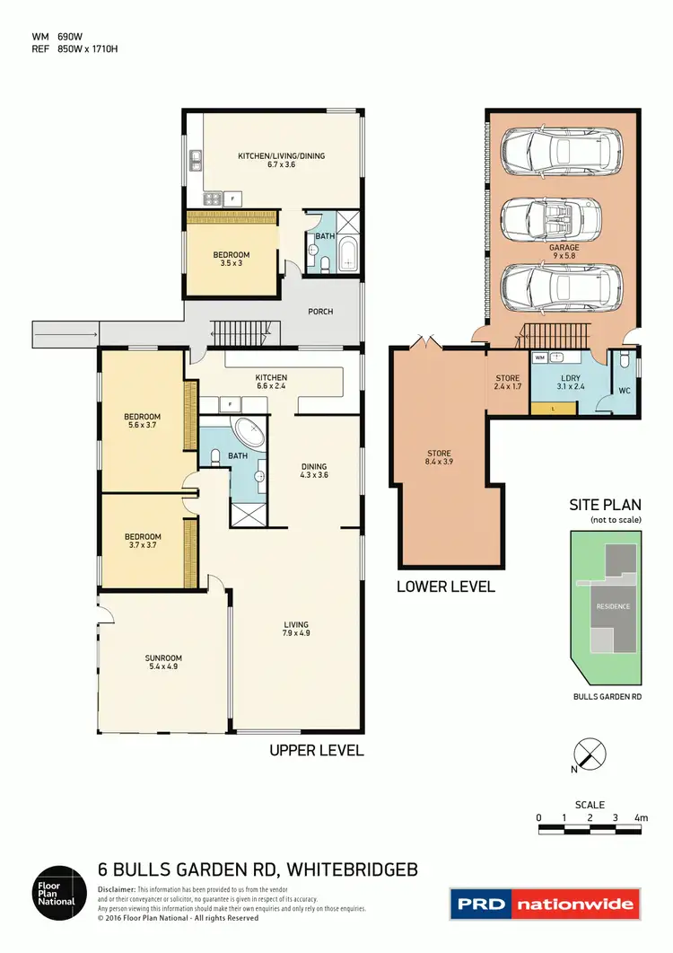 Floorplan of Homely house listing, 6 Bulls Garden Road, Whitebridge NSW 2290