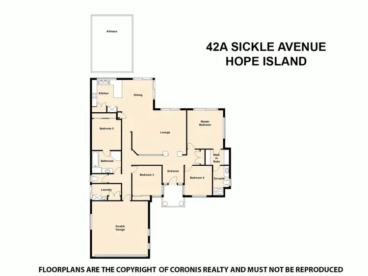 Floorplan of Homely house listing, 42A Sickle Ave, Hope Island QLD 4212