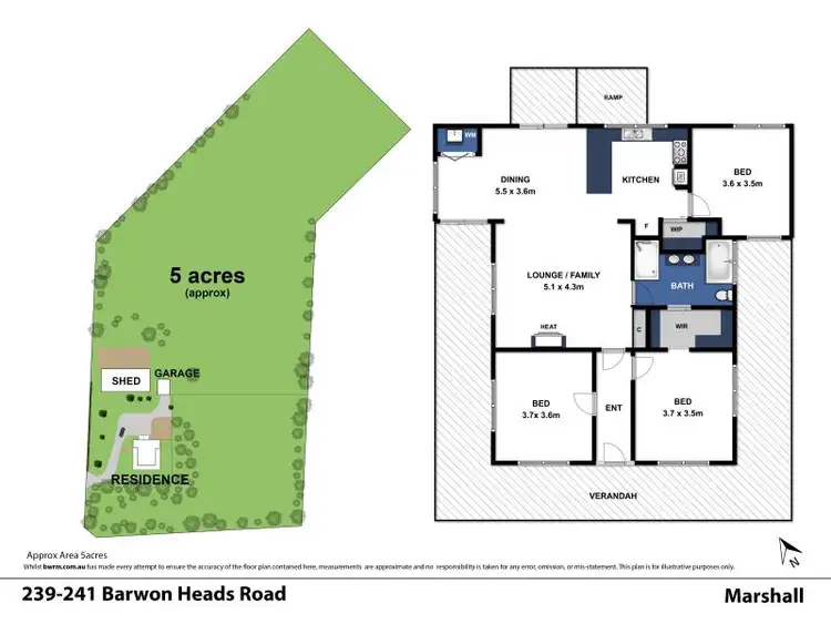 Floorplan of Homely house listing, 239 Barwon Heads Road, Marshall VIC 3216