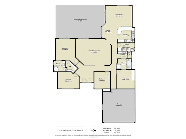 Floorplan of Homely house listing, 10 Raphael Place, Mackenzie QLD 4156