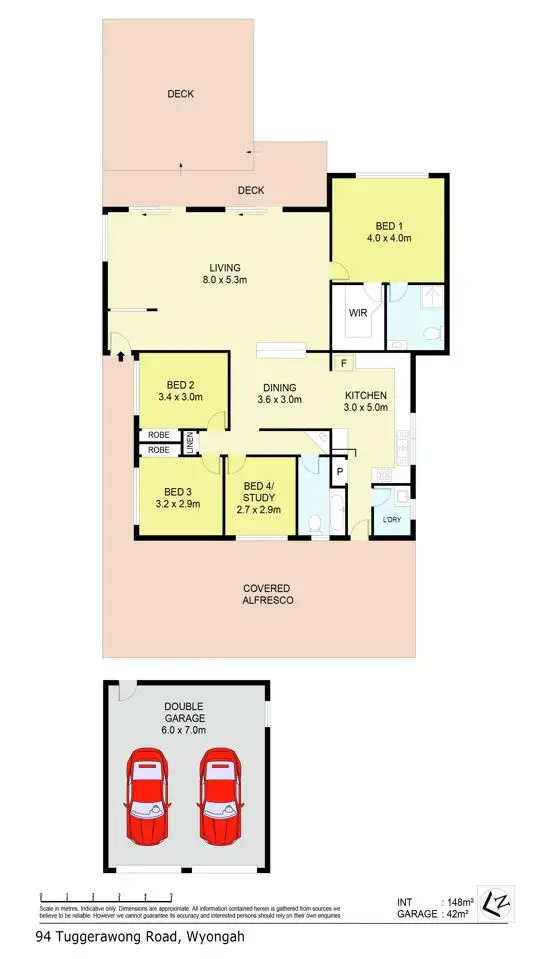 Floorplan of Homely house listing, 94 Tuggerawong Road, Wyongah NSW 2259